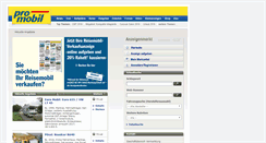 Desktop Screenshot of markt.promobil.de